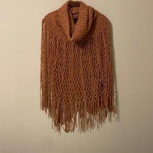 NWT Scarf to be worn 5 different ways, One Size, camel color mesh
